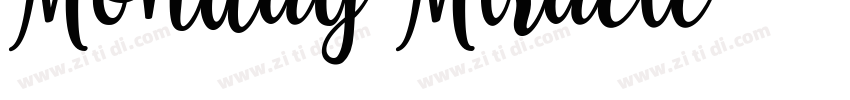 Monday Miracle字体转换